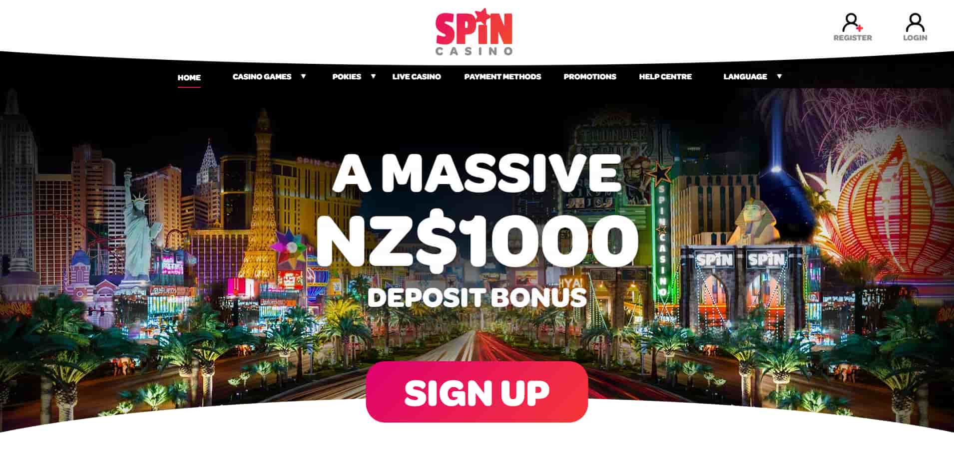 Spin Casino — Daily Bonus Wheel and Polished UX bonus banner